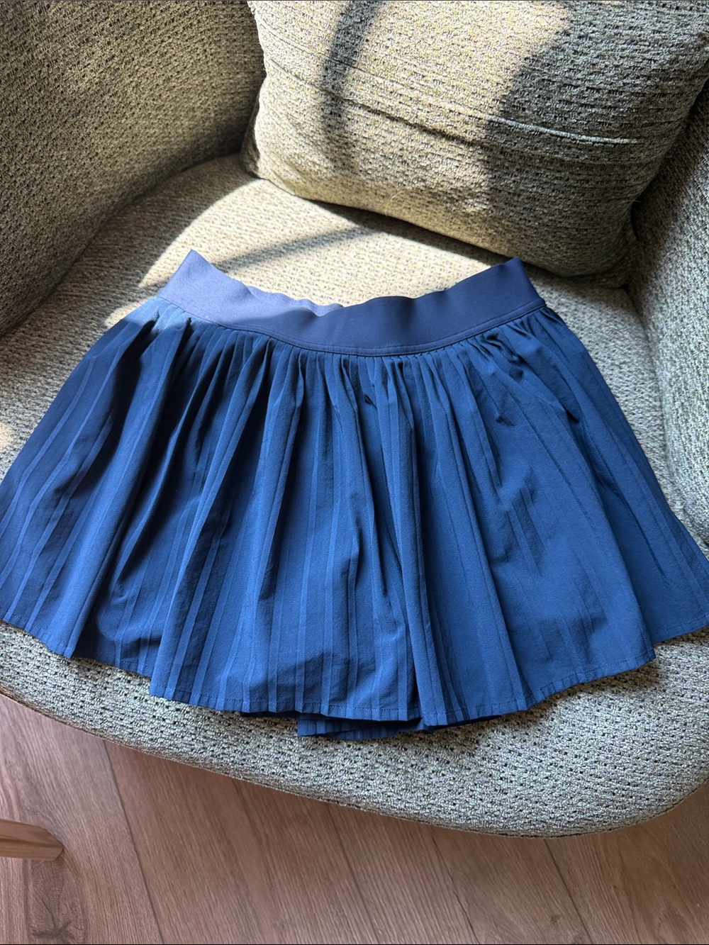 lululemon athletica Navy Pleated Skater Skirt